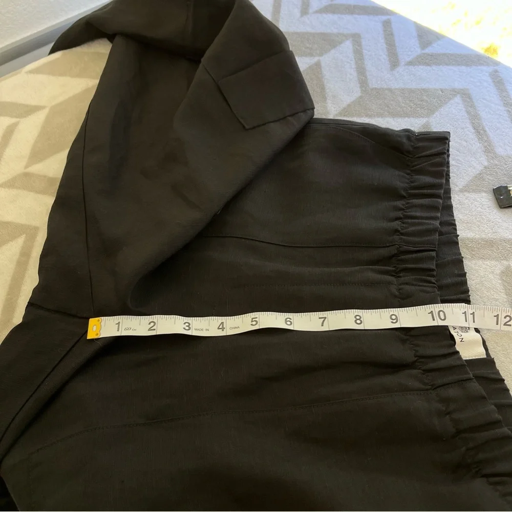 Aritzia Babaton Titan Linen‎ Cargo Pant black size 8